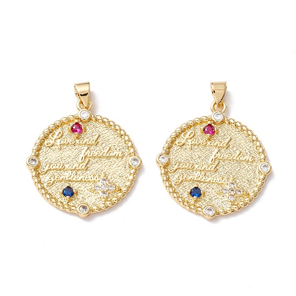 PandaHall Rack Plating Brass Micro Pave Cubic Zirconia Pendant, Eco-friendly, Cadmium Free & Lead Free, Flat Round, Real 18K Gold Plated...
PandaHall Rack Plating Brass Micro Pave Cubic Zirconia Pendant, Eco-friendly, Cadmium Free & Lead Free, Flat Round, Real 18K Gold Plated...