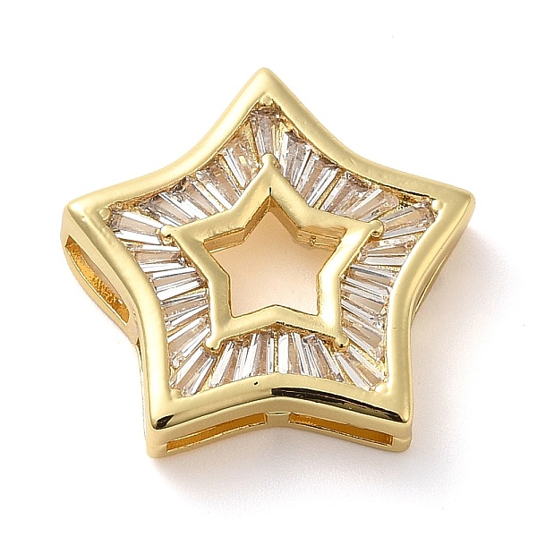 PandaHall Rack Plating Brass Micro Pave Cubic Zirconia Silde Charms, Long-Lasting Plated, Cadmium Free & Lead Free, Star, Real 18K Gold..., Clear
PandaHall Rack Plating Brass Micro Pave Cubic Zirconia Silde Charms, Long-Lasting Plated, Cadmium Free & Lead Free, Star, Real 18K Gold..., Clear
