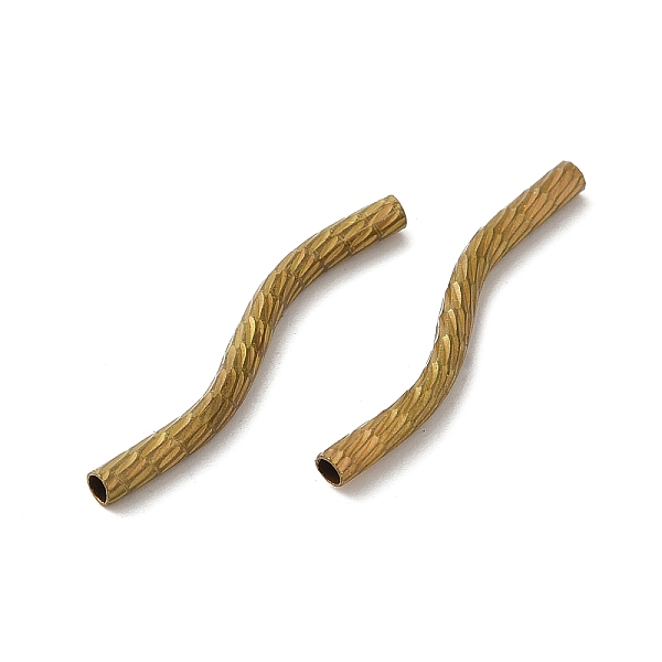 PandaHall Brass Tube Beads, Curved, Nickel Free, Antique Bronze, 25x2mm, Hole: 1mm Brass Tube
PandaHall Brass Tube Beads, Curved, Nickel Free, Antique Bronze, 25x2mm, Hole: 1mm Brass Tube