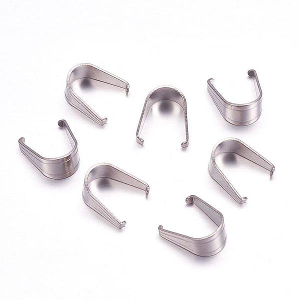 PandaHall 304 Stainless Steel Snap on Bails, Stainless Steel Color, 12x10.5x6mm 304 Stainless Steel
PandaHall 304 Stainless Steel Snap on Bails, Stainless Steel Color, 12x10.5x6mm 304 Stainless Steel