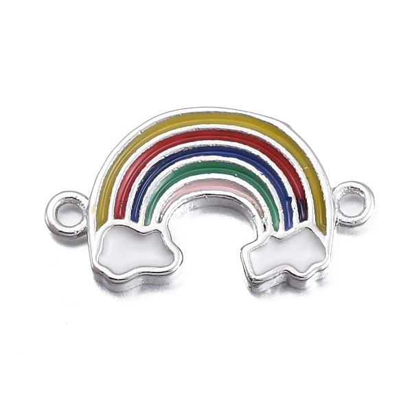 PandaHall Brass Links connectors, with Enamel, Rainbow, Platinum, 8.5x15x1mm, Hole: 1mm Brass+Enamel Rainbow
PandaHall Brass Links connectors, with Enamel, Rainbow, Platinum, 8.5x15x1mm, Hole: 1mm Brass+Enamel Rainbow