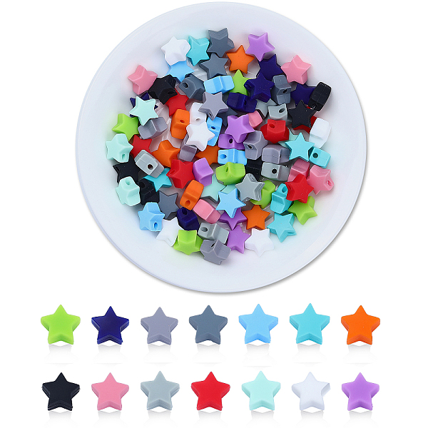 PandaHall CHGCRAFT 84Pcs 14 Colors Silicone Star Beads Mini Star Shape Loose Bead Soft Colorful Spacer Beads for DIY Bracelet Necklace..., Multicolor
PandaHall CHGCRAFT 84Pcs 14 Colors Silicone Star Beads Mini Star Shape Loose Bead Soft Colorful Spacer Beads for DIY Bracelet Necklace..., Multicolor