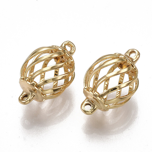 PandaHall Brass Links connectors, Nickel Free, Real 18K Gold Plated, Cage, 17x10.5mm, Hole: 1.2mm Brass Round
PandaHall Brass Links connectors, Nickel Free, Real 18K Gold Plated, Cage, 17x10.5mm, Hole: 1.2mm Brass Round