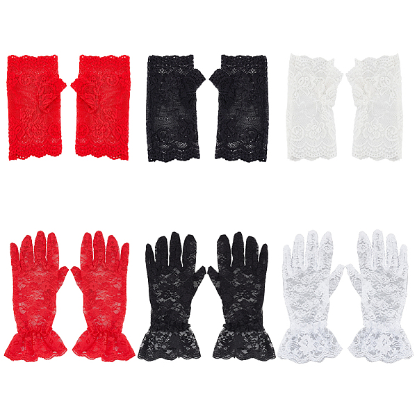 PandaHall AHADERMAKER 6 Pairs 6 Style Flower Pattern Lace Gloves, Fingerless Gloves, for Wedding Bride Supplies, Mixed Color..., Multicolor
PandaHall AHADERMAKER 6 Pairs 6 Style Flower Pattern Lace Gloves, Fingerless Gloves, for Wedding Bride Supplies, Mixed Color..., Multicolor