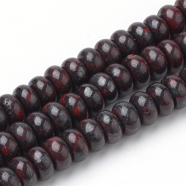 PandaHall Natural Bloodstone Beads Strands, Heliotrope Stone Beads, Rondelle, 8~8.5x4.5~5mm, Hole: 1mm, about 80pcs/strand, 16.3 inch...
PandaHall Natural Bloodstone Beads Strands, Heliotrope Stone Beads, Rondelle, 8~8.5x4.5~5mm, Hole: 1mm, about 80pcs/strand, 16.3 inch...