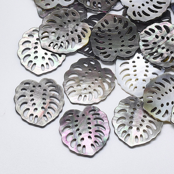 PandaHall Black Lip Shell Filigree Joiners Links, Carved Leaf, Black, 24.5x23x2mm Shell Leaf Black
PandaHall Black Lip Shell Filigree Joiners Links, Carved Leaf, Black, 24.5x23x2mm Shell Leaf Black