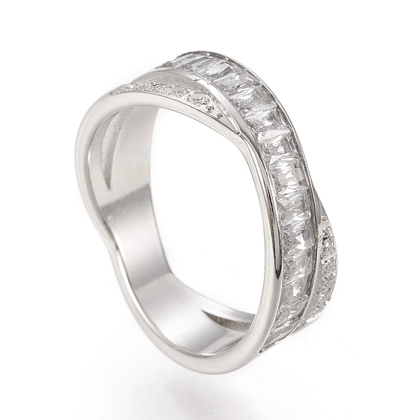 PandaHall 304 Stainless Steel Criss Cross Rings, Double Rings, X Rings, with Clear Cubic Zirconia, Stainless Steel Color, Size 6~9, Inner...
PandaHall 304 Stainless Steel Criss Cross Rings, Double Rings, X Rings, with Clear Cubic Zirconia, Stainless Steel Color, Size 6~9, Inner...