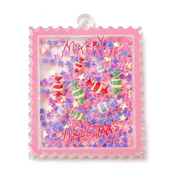 PandaHall Christmas Acrylic Pendants, with Paper, Stamp, Candy, 49x38x4mm, Hole: 2.4mm Acrylic Candy
PandaHall Christmas Acrylic Pendants, with Paper, Stamp, Candy, 49x38x4mm, Hole: 2.4mm Acrylic Candy