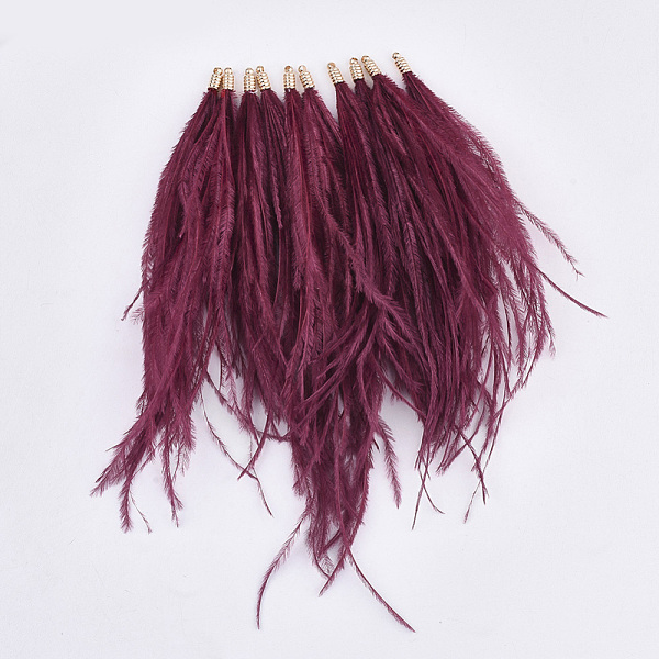 PandaHall Ostrich Feather Tassel Big Pendant Decorations, with Brass Findings, Golden, Brown, 130~170x4mm, Hole: 1.6mm Feather Feather Brown
PandaHall Ostrich Feather Tassel Big Pendant Decorations, with Brass Findings, Golden, Brown, 130~170x4mm, Hole: 1.6mm Feather Feather Brown