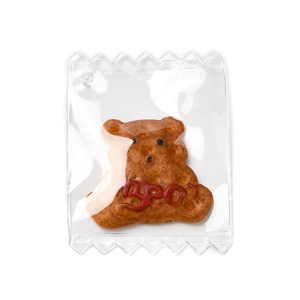 PandaHall Cute Plastic Pendants, with Resin Cabochon Inside, Candy Charms, Bear, 37x29x3.7mm, Hole: 1mm Plastic Bear
PandaHall Cute Plastic Pendants, with Resin Cabochon Inside, Candy Charms, Bear, 37x29x3.7mm, Hole: 1mm Plastic Bear