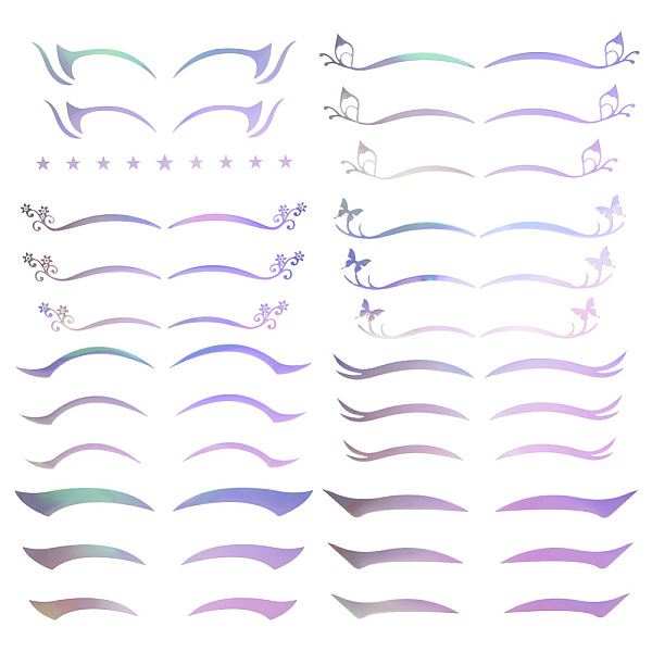 PandaHall 8Pcs 8 Styles Laser Eye Tattoo Stickers, Eye Shadow Stickers, Colorful, 0.7~2.5x0.3~6.4x0.02cm, 1pc/style Plastic Others
PandaHall 8Pcs 8 Styles Laser Eye Tattoo Stickers, Eye Shadow Stickers, Colorful, 0.7~2.5x0.3~6.4x0.02cm, 1pc/style Plastic Others