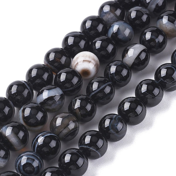 PandaHall Natural Black Agate Beads Strands, Dyed & Heated, Round, Black, 4mm, Hole: 0.5mm, about 91~93pcs/strand, 14.96 inch(38cm) Black...
PandaHall Natural Black Agate Beads Strands, Dyed & Heated, Round, Black, 4mm, Hole: 0.5mm, about 91~93pcs/strand, 14.96 inch(38cm) Black...