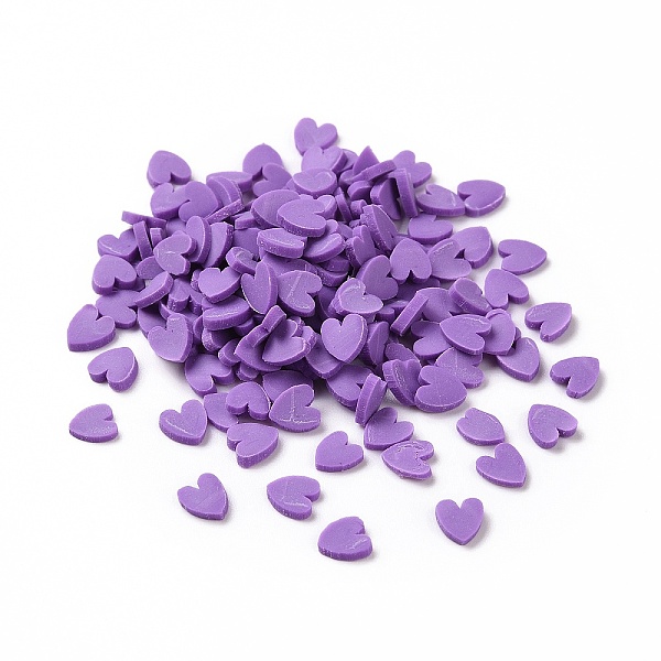 PandaHall Handmade Polymer Clay Cabochons, Heart, Blue Violet, 5x4.5x0.8mm, about 76923pcs/1000g Polymer Clay Heart
PandaHall Handmade Polymer Clay Cabochons, Heart, Blue Violet, 5x4.5x0.8mm, about 76923pcs/1000g Polymer Clay Heart