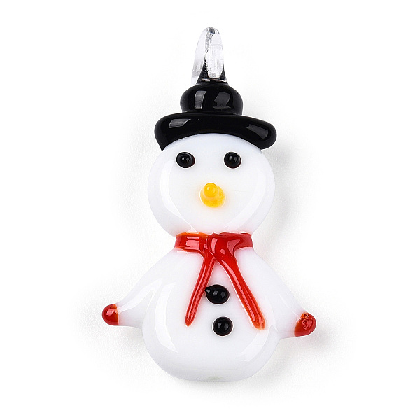 PandaHall Christmas Theme Handmade Lampwork Pendants, Snowman Charm, White, 37.5x21.5x8.5mm, Hole: 3.5mm Lampwork Snowman White
PandaHall Christmas Theme Handmade Lampwork Pendants, Snowman Charm, White, 37.5x21.5x8.5mm, Hole: 3.5mm Lampwork Snowman White