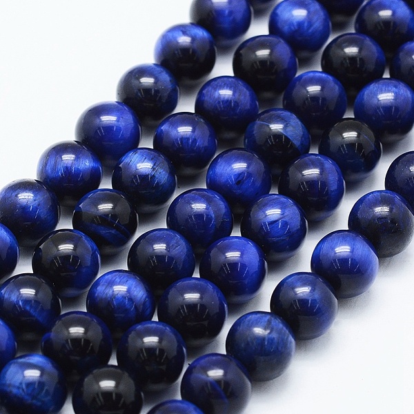 PandaHall Natural Tiger Eye Beads Strands, Dyed & Heated, Round, Marine Blue, 8mm, Hole: 1mm, about 48pcs/strand, 14.6 inch(37cm) Tiger Eye...
PandaHall Natural Tiger Eye Beads Strands, Dyed & Heated, Round, Marine Blue, 8mm, Hole: 1mm, about 48pcs/strand, 14.6 inch(37cm) Tiger Eye...