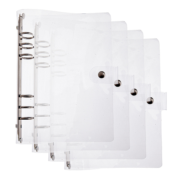 PandaHall A5 6-Ring Transparent PP Plastic Binder Covers, with Alloy Findings, Rectangle, Clear, 232x182x26mm Plastic Rectangle Clear
PandaHall A5 6-Ring Transparent PP Plastic Binder Covers, with Alloy Findings, Rectangle, Clear, 232x182x26mm Plastic Rectangle Clear