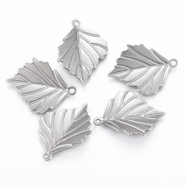 PandaHall 304 Stainless Steel Pendants, Leaf, Stainless Steel Color, 23.5x18x3mm, Hole: 1.2mm 304 Stainless Steel Leaf
PandaHall 304 Stainless Steel Pendants, Leaf, Stainless Steel Color, 23.5x18x3mm, Hole: 1.2mm 304 Stainless Steel Leaf