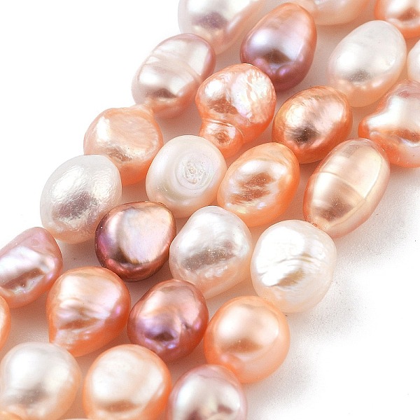 PandaHall Natural Cultured Freshwater Pearl Beads Strands, Two Sides Polished, Grade 4A, Coral, 7~8mm, Hole: 0.6mm, about 20~22pcs/strand..., Red
PandaHall Natural Cultured Freshwater Pearl Beads Strands, Two Sides Polished, Grade 4A, Coral, 7~8mm, Hole: 0.6mm, about 20~22pcs/strand..., Red