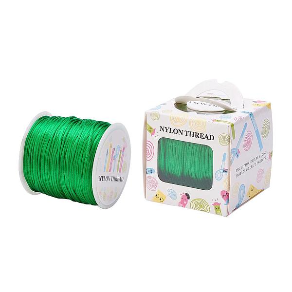 PandaHall Nylon Thread, Rattail Satin Cord, Green, 1.0mm, about 76.55 yards(70m)/roll Nylon Green
PandaHall Nylon Thread, Rattail Satin Cord, Green, 1.0mm, about 76.55 yards(70m)/roll Nylon Green