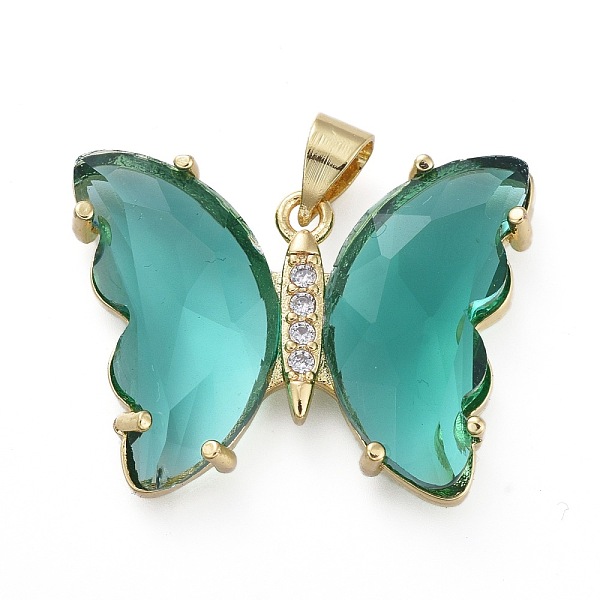 PandaHall Brass Micro Pave Clear Cubic Zirconia Pendants, with Glass, Butterfly, Golden, Teal, 20x26.5x5mm Brass+Glass Butterfly Cyan
PandaHall Brass Micro Pave Clear Cubic Zirconia Pendants, with Glass, Butterfly, Golden, Teal, 20x26.5x5mm Brass+Glass Butterfly Cyan