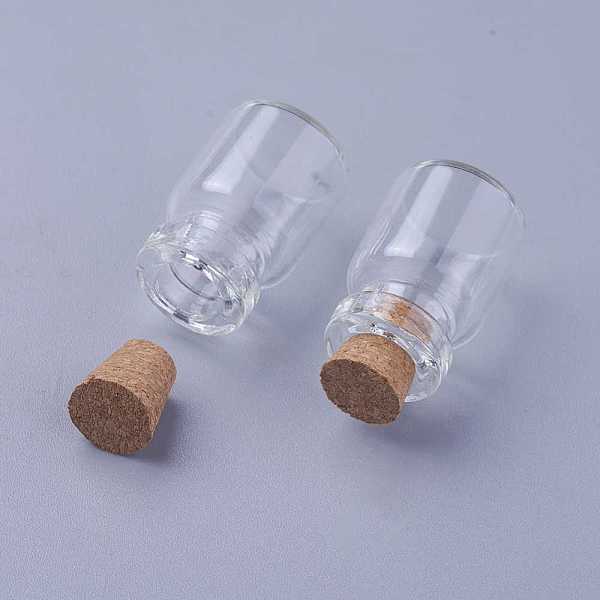 PandaHall Mini Cute Small Glass Jar Glass Bottles, Decorative Storage Pendants, Wishing Bottle, with Cork Stopper, Clear, 22x15mm...
PandaHall Mini Cute Small Glass Jar Glass Bottles, Decorative Storage Pendants, Wishing Bottle, with Cork Stopper, Clear, 22x15mm...