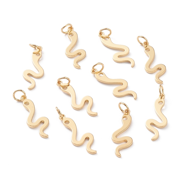 PandaHall Brass Charms, Long-Lasting Plated, with Jump Rings, Snake, Real 18K Gold Plated, 22x8x1mm, Jump Ring: 5x1mm, Inner Diameter: 3mm...
PandaHall Brass Charms, Long-Lasting Plated, with Jump Rings, Snake, Real 18K Gold Plated, 22x8x1mm, Jump Ring: 5x1mm, Inner Diameter: 3mm...