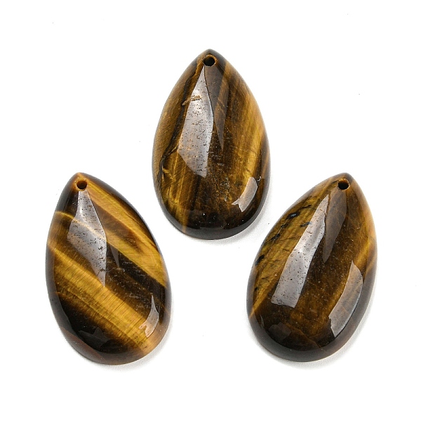 PandaHall Natural Tiger Eye Pendants, Teardrop Charms, 30x18x6~7mm, Hole: 1.6mm Tiger Eye Teardrop
PandaHall Natural Tiger Eye Pendants, Teardrop Charms, 30x18x6~7mm, Hole: 1.6mm Tiger Eye Teardrop