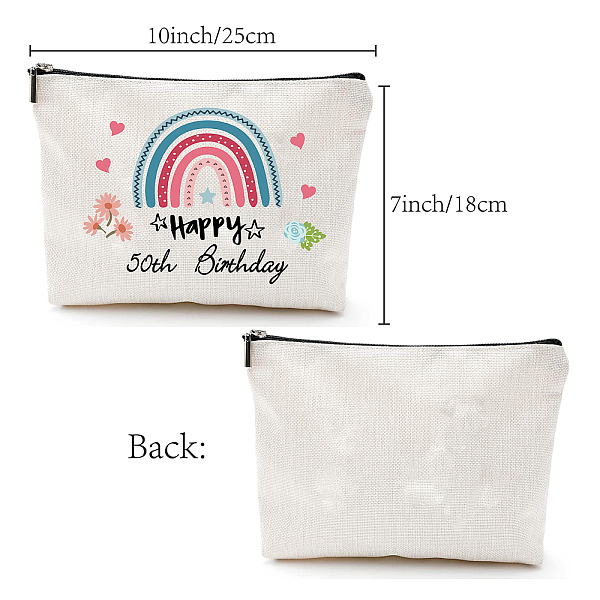 PandaHall CREATCABIN 50th Birthday Canvas Cosmetic Bag Makeup Bags Multi-Function Small with Zipper Pouch Gifts for Women Travel Toiletry...
PandaHall CREATCABIN 50th Birthday Canvas Cosmetic Bag Makeup Bags Multi-Function Small with Zipper Pouch Gifts for Women Travel Toiletry...