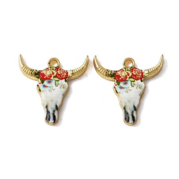 PandaHall Zinc Alloy Enamel Pendants, Light Gold, Cattle Head, Red, 22.5x20.5x2.5mm, Hole: 2mm Alloy+Enamel Other Animal Red
PandaHall Zinc Alloy Enamel Pendants, Light Gold, Cattle Head, Red, 22.5x20.5x2.5mm, Hole: 2mm Alloy+Enamel Other Animal Red
