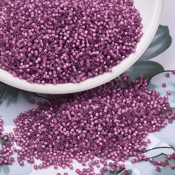 PandaHall MIYUKI Delica Beads, Cylinder, Japanese Seed Beads, 11/0, (DB2181) Duracoat Semi-Frosted Silver Lined Dyed Hydrangea, 1.3x1.6mm..., Purple
PandaHall MIYUKI Delica Beads, Cylinder, Japanese Seed Beads, 11/0, (DB2181) Duracoat Semi-Frosted Silver Lined Dyed Hydrangea, 1.3x1.6mm..., Purple