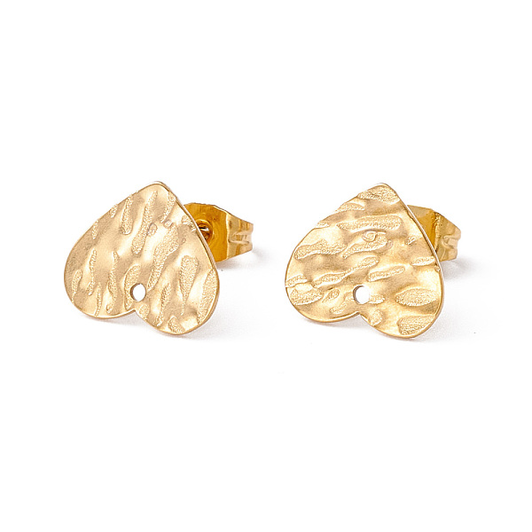 PandaHall 304 Stainless Steel Stud Earring Findings, with Hole and Ear Nuts, Heart Pattern, 10.5x12mm, Hole: 1mm, Pin: 0.6mm 304 Stainless...
PandaHall 304 Stainless Steel Stud Earring Findings, with Hole and Ear Nuts, Heart Pattern, 10.5x12mm, Hole: 1mm, Pin: 0.6mm 304 Stainless...
