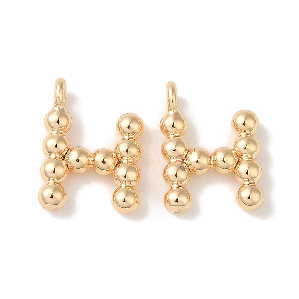 PandaHall Brass Pendants, Letter Charms, Real 18K Gold Plated, 13x8.5x2mm, Hole: 1mm Brass Letter H
PandaHall Brass Pendants, Letter Charms, Real 18K Gold Plated, 13x8.5x2mm, Hole: 1mm Brass Letter H