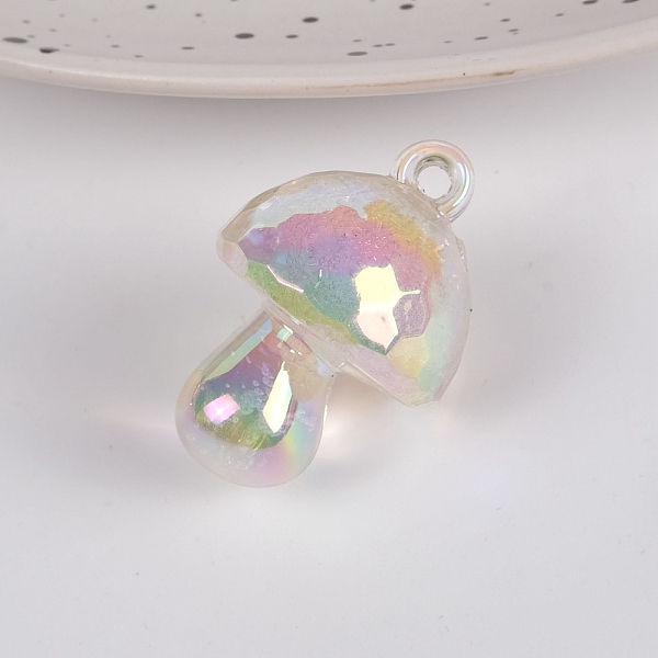 PandaHall Bubble Style Transparent Acrylic Pendants, AB Color Plated, Mushroom, Clear, 35x24mm Acrylic Mushroom Clear
PandaHall Bubble Style Transparent Acrylic Pendants, AB Color Plated, Mushroom, Clear, 35x24mm Acrylic Mushroom Clear