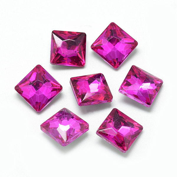 PandaHall Pointed Back Glass Rhinestone Cabochons, Back Plated, Faceted, Square, Camellia, 10x10x5mm Glass Rhinestone Square Pink
PandaHall Pointed Back Glass Rhinestone Cabochons, Back Plated, Faceted, Square, Camellia, 10x10x5mm Glass Rhinestone Square Pink