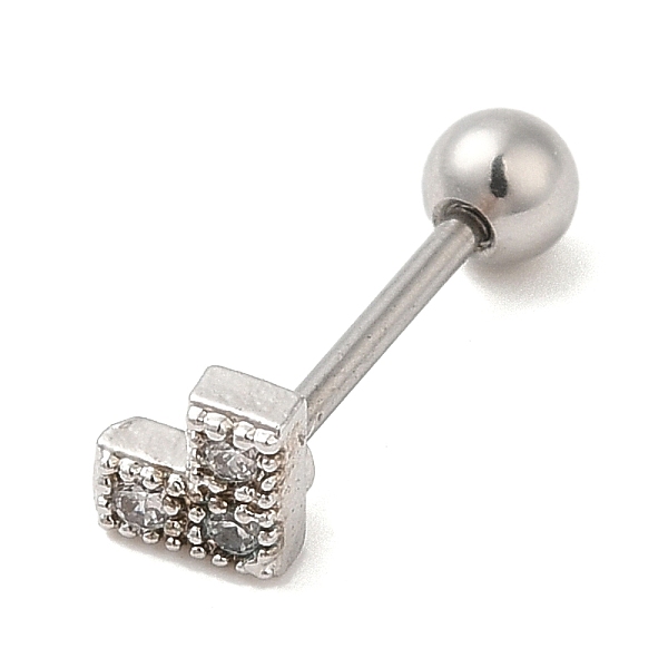 PandaHall Brass Micro Pave Clear Cubic Zirconia Stud Earrings, with 316 Stainless Steel Pin and Ear Nut, Heart, Stainless Steel Color...
PandaHall Brass Micro Pave Clear Cubic Zirconia Stud Earrings, with 316 Stainless Steel Pin and Ear Nut, Heart, Stainless Steel Color...