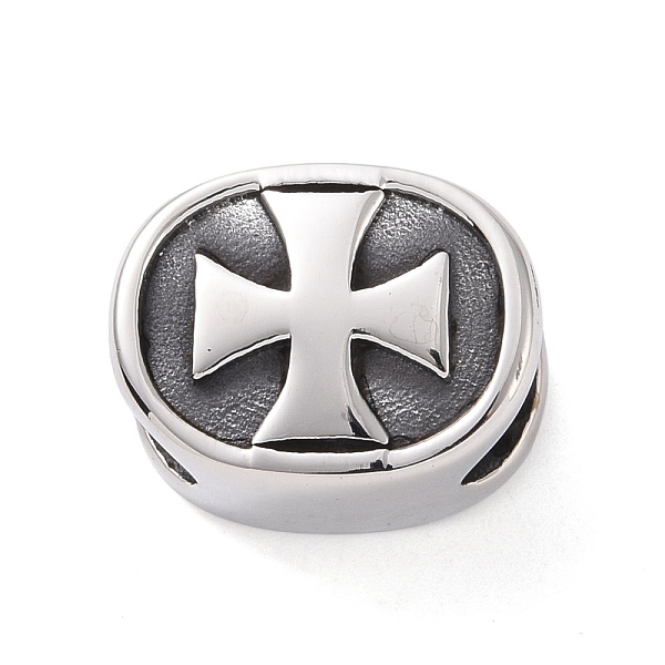 PandaHall 304 Stainless Steel Manual Polishing European Beads, Large Hole Beads, Oval with Cross Pattern, Antique Silver, 16x12.5x10mm, Hole...
PandaHall 304 Stainless Steel Manual Polishing European Beads, Large Hole Beads, Oval with Cross Pattern, Antique Silver, 16x12.5x10mm, Hole...
