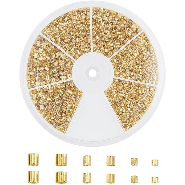 PandaHall Brass Crimp Beads Sets, Golden, 1.5~2.5mm, Hole: 1~2mm; about 3060pcs/box Brass Tube
PandaHall Brass Crimp Beads Sets, Golden, 1.5~2.5mm, Hole: 1~2mm; about 3060pcs/box Brass Tube