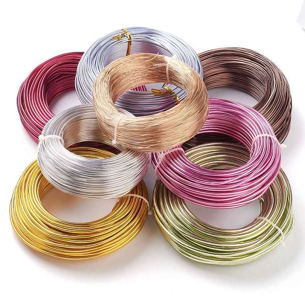 PandaHall Aluminum Wire, Bendable Metal Craft Wire, Round, Mixed Color, 0.6~6mm, 250~500g/Roll Aluminum Round Multicolor
PandaHall Aluminum Wire, Bendable Metal Craft Wire, Round, Mixed Color, 0.6~6mm, 250~500g/Roll Aluminum Round Multicolor