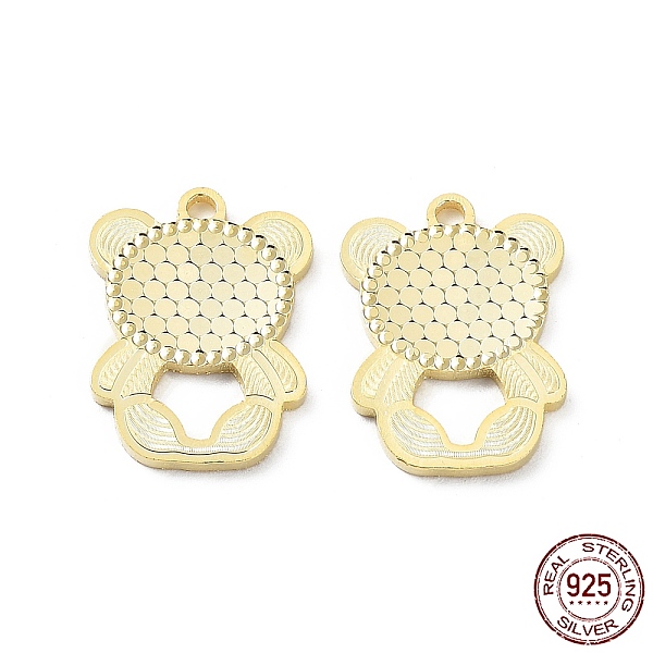 PandaHall 925 Sterling Silver Pendants, Bear with Polka Dot Charm, Textured, Real 18K Gold Plated, 17x12.5x1.2mm, Hole: 1.5mm Sterling...
PandaHall 925 Sterling Silver Pendants, Bear with Polka Dot Charm, Textured, Real 18K Gold Plated, 17x12.5x1.2mm, Hole: 1.5mm Sterling...