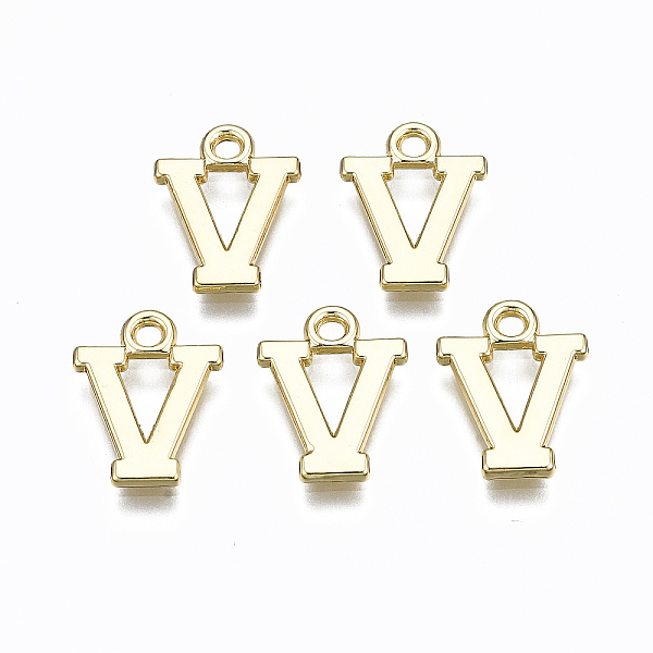 PandaHall Alloy Charms, Cadmium Free & Nickel Free & Lead Free, Alphabet, Real 16K Gold Plated, Letter.V, 14x11x1mm, Hole: 1.6mm Alloy...
PandaHall Alloy Charms, Cadmium Free & Nickel Free & Lead Free, Alphabet, Real 16K Gold Plated, Letter.V, 14x11x1mm, Hole: 1.6mm Alloy...