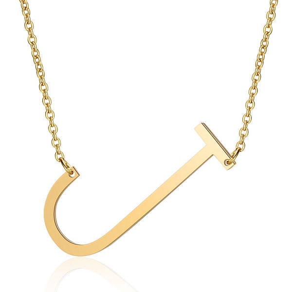 PandaHall 201 Stainless Steel Initial Pendants Necklaces, with Cable Chains, Letter, Letter.J, 17.3~18.3 inch(44~46.5cm)x1.5mm, LetterJ...
PandaHall 201 Stainless Steel Initial Pendants Necklaces, with Cable Chains, Letter, Letter.J, 17.3~18.3 inch(44~46.5cm)x1.5mm, LetterJ...