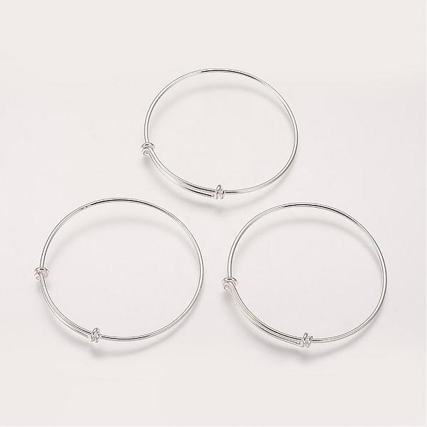 PandaHall Adjustable Brass Expandable Bangle Making, Silver Color Plated, Diameter: 68~71mm, Inner Diameter: 64~67mm, Adjustable Length...
PandaHall Adjustable Brass Expandable Bangle Making, Silver Color Plated, Diameter: 68~71mm, Inner Diameter: 64~67mm, Adjustable Length...