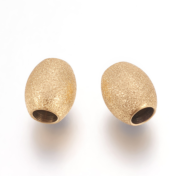 PandaHall Ion Plating(IP) 304 Stainless Steel Beads, Textured Beads, Oval, Golden, 7x6mm, Hole: 2.8mm 304 Stainless Steel Oval
PandaHall Ion Plating(IP) 304 Stainless Steel Beads, Textured Beads, Oval, Golden, 7x6mm, Hole: 2.8mm 304 Stainless Steel Oval