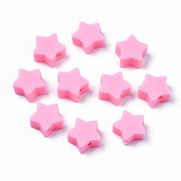 PandaHall Handmade Polymer Clay Beads, Star, Pearl Pink, 8.5~9x9~9.5x4~5mm, Hole: 1.6mm Polymer Clay Star
PandaHall Handmade Polymer Clay Beads, Star, Pearl Pink, 8.5~9x9~9.5x4~5mm, Hole: 1.6mm Polymer Clay Star