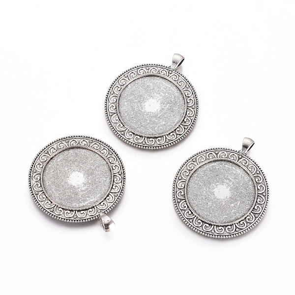 PandaHall Tibetan Style Flat Round Alloy Big Pendant Cabochon Settings, Cadmium Free & Lead Free, Antique Silver, Tray: 35mm, 59x50x2.5mm...
PandaHall Tibetan Style Flat Round Alloy Big Pendant Cabochon Settings, Cadmium Free & Lead Free, Antique Silver, Tray: 35mm, 59x50x2.5mm...
