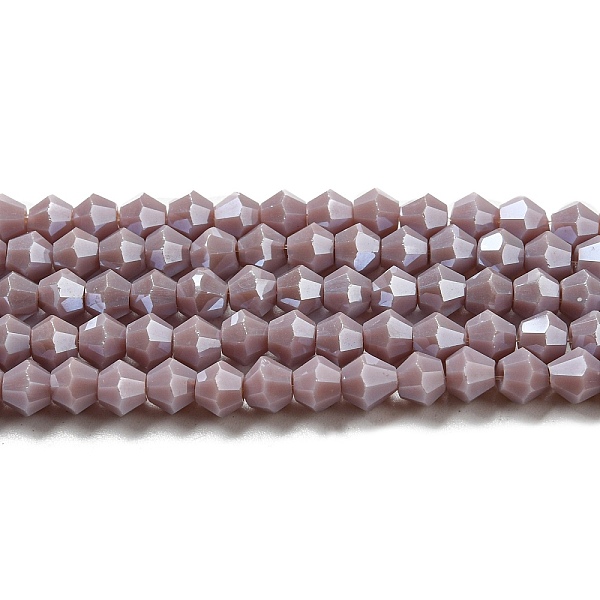 PandaHall Opaque Solid Color Electroplate Glass Beads Strands, Pearl Luster Plated, Faceted, Bicone, Medium Purple, 4x4mm, Hole: 0.8mm...
PandaHall Opaque Solid Color Electroplate Glass Beads Strands, Pearl Luster Plated, Faceted, Bicone, Medium Purple, 4x4mm, Hole: 0.8mm...