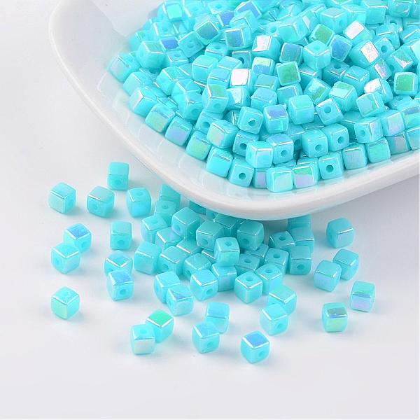 PandaHall Eco-Friendly Poly Styrene Acrylic Beads, AB color, Cube, Turquoise, 4x4mm, Hole: 1mm, about 8000pcs/500g Acrylic Cube Green
PandaHall Eco-Friendly Poly Styrene Acrylic Beads, AB color, Cube, Turquoise, 4x4mm, Hole: 1mm, about 8000pcs/500g Acrylic Cube Green