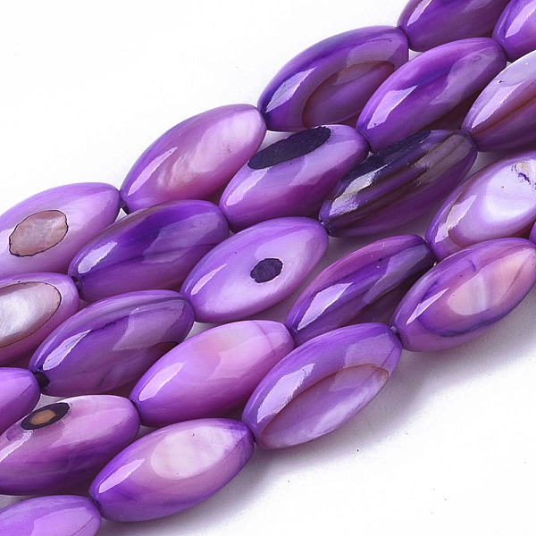 PandaHall Natural Freshwater Shell Beads, Dye, Rice, Violet, 11x5mm, Hole: 0.8mm, about 32 pcs/Strand, 13.98 inch(35.5cm) Freshwater Shell..., Purple
PandaHall Natural Freshwater Shell Beads, Dye, Rice, Violet, 11x5mm, Hole: 0.8mm, about 32 pcs/Strand, 13.98 inch(35.5cm) Freshwater Shell..., Purple