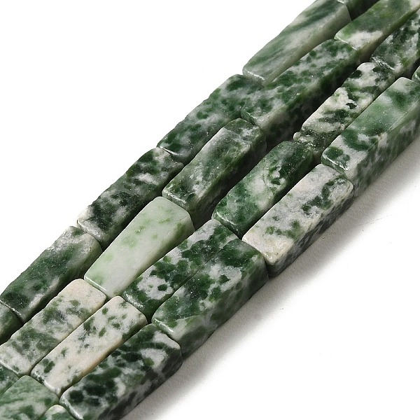 PandaHall Natural Green Spot Jasper Beads Strands, Rectangle, 13~13.5x4~4.5x4~4.5mm, Hole: 1.2mm, about 29pcs/strand, 15.24''(38.7cm) Green...
PandaHall Natural Green Spot Jasper Beads Strands, Rectangle, 13~13.5x4~4.5x4~4.5mm, Hole: 1.2mm, about 29pcs/strand, 15.24''(38.7cm) Green...
