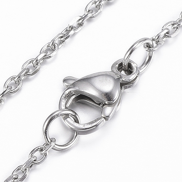 PandaHall 304 Stainless Steel Cable Chains Necklaces, with Lobster Claw Clasp, Stainless Steel Color, 29.9 inch(76cm) 304 Stainless Steel
PandaHall 304 Stainless Steel Cable Chains Necklaces, with Lobster Claw Clasp, Stainless Steel Color, 29.9 inch(76cm) 304 Stainless Steel